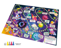 Игра с фишками 600*400 мм "Космическое приключение" в пакете 5+