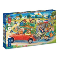 Пазлы  500 элементов  480*330мм. "Ура! На дачу!" Premium