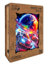 Пазлы деревянные 120 элементов 260*200мм  "Форсаж"