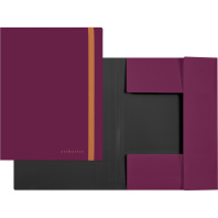 Папка на резинке А4 0,60мм deVENTE. Esthetics" фактура "soft-touch", бургунди