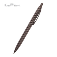 Ручка автомат. в футляре "San Remo. Вороненая сталь" шарик., 1,0мм, металл., синие чернила