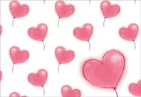 Конверт для подарочного сертификата 10*7см "Сердечки"