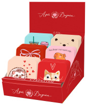 Набор открыток 60*60 мм "Валентинки" 120 шт в уп