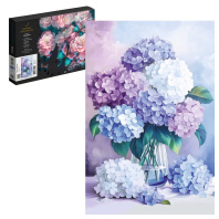 Картина по номерам на холсте 20*30см "Букет гортензий"
