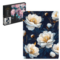 Картина по номерам на холсте 30*40см "Белые маки"