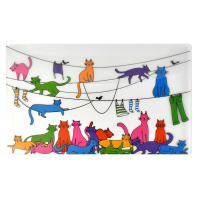 Конверт на клапане А4 (250*150мм) "Кошки" 1 отд., пластик