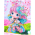 Алмаз мозаика (блест.) 23х30 см, с подр., с част. заполн. (8 цв.) Куколка в сакуре (Арт. НД-0663)|РЫ|НД-0663