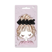 Заколка для волос "Феникс+. Сердечки" 1шт., 6,7см