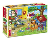 Пазл МАКСИ 30 элементов  290*210мм.  "Приключения кота"