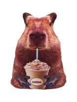 Игрушка антистресс 24см "Капибара с кофе"