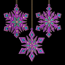 Украшение ErichKrause Decor Снежинка магическая 13см