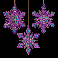 Украшение ErichKrause Decor Снежинка магическая 13см