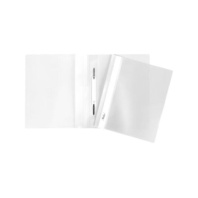 Скоросшив. пласт. А5 прозр. верх.  белый 0.14/0.18