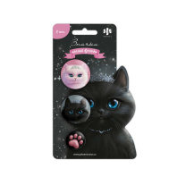 Набор закатных значков 3шт. "Кошечки-принцессы" 37/25мм