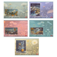 Альбом А4 40л скоба "Мечты о лете" пл. 100 гр/м, 5диз.в блоке, софт-тач