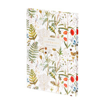 Блокнот А5 7БЦ  80л "Flora. Луговые травы" клетка, мат. лам.