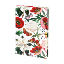 Блокнот А5 7БЦ  80л "Flora. Пионы" клетка, мат. лам.