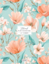 Блокнот А5 7БЦ  80л "Floral" кл., 5цв.блок,мат. лам.