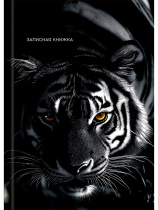 Блокнот А6 7БЦ  48л "Тигр в зарослях - 1" клетка, глянц.лам.