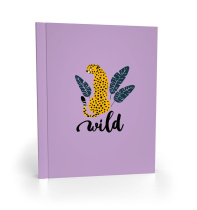 Блокнот А6 7БЦ  64л "Wild" точка, гланц.лам.