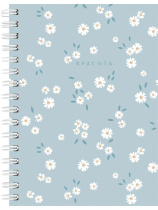 Блокнот А6 7БЦ  80л гребень "Цветочные мотивы - 1" кл., глянц.лам.