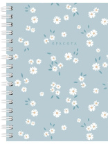 Блокнот А6 7БЦ  80л гребень "Цветочные мотивы - 1" кл., глянц.лам.