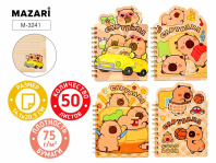 Блокнот А5  50л. гребень "Капибара" лин.