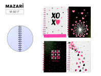 Блокнот А5  80л., гребень "Love" кл.