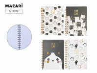 Блокнот А5  80л., гребень "Котики" кл.