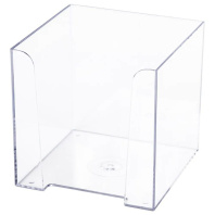 Подставка под бумажный блок (90*90*90мм) прозрачная