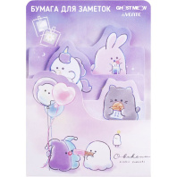 Набор бумаги с липким краем "deVENTE.Ghost Meow" 7x92 мм и 70x82 мм, 3x20 л.,ассорти форм