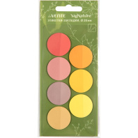 Закладки с липким краем (28*28мм) 7цв., по 20л. ПАСТЕЛЬ, пластиковые, розовые