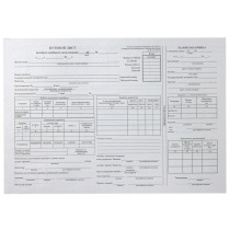 Путевой лист автобуса А4, газетка, 100л.