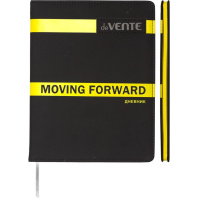 Дневник универсальн. обл. кожзам, тв.пер. "Moving Forward. Yellow", аппликац.,48л,ляссе