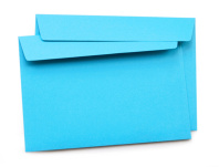 Конверт 114*162мм голубой, силик.лента