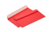 Конверт 114*229мм красный, силик.лента