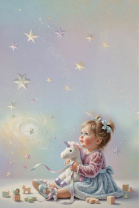 Папка Адресная А4 "Свидетельство о рождении. Девочка с единорогом" Папка Адресная А4 "Свидетельство о рождении. Девочка с единорогом"