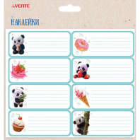 Набор наклеек для тетрадей "deVENTE. Yummy Panda " 40x96 мм, 8 шт,