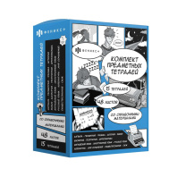 Комплект предметных тетрадей "Аниме" 15 шт в упаковке, 48л., выб.твин.УФ-лак