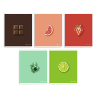 Тетрадь А5 48л кл. Феникс+ "Вкусные цвета" конгрев, выб.твин УФ-лак