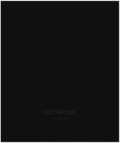 Тетрадь А5  96л кл. Полином "Total Black" мат.лам.