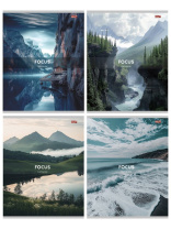 Тетрадь А5  96л кл. Проф-Пресс "Горы и вода - 1"