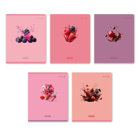 Тетрадь А5  96л кл. Светоч "Ягодный взрыв" выб.лак.