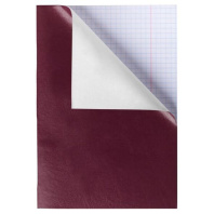 Тетрадь А4  96л кл. скоба бумвинил Hatber "Бордо"