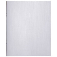 Тетрадь А5  48л кл. скоба бумвинил Hatber "METALLIC Белая"