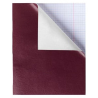 Тетрадь А5  48л кл. скоба бумвинил Hatber "Бордо"