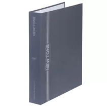 Тетрадь  А5  80л кл. на кольцах Hatber "NEWtone PASTEL. Серый агат" софт-тач