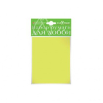 Бумага цв. А6 10л. тонированная, офсет., двусторон., пл. 120 гр/м2 "Лимонный"