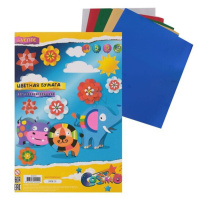 Бумага цв. металлизированная А4  5цв. 5л. одностор., пл. 80 гр/м2