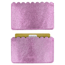 Чехол д/пласт.карт "Диско розовый" 105*60мм, блинт.тиснение, 2 отд.